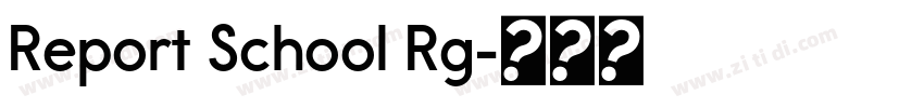 Report School Rg字体转换 Report School Rg字体转换